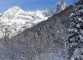 Bois du Bouchet dominé par l'Aiguille à Bochard et les Drus