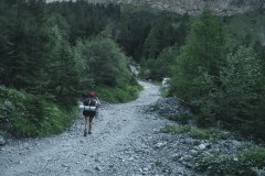 Le sentier avance en direction des Cascades de la Pleureuse et de la Sauffraz (17 août 2019)