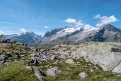 Vue sur le Grosses Fusshorn et le Geisshorn (26 aout 2018)