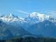 Vue depuis le sommet sur le Mont-Blanc (14 juillet 2024)