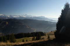 Vue sur le Massif du Mont-Blanc (18 novembre 2018)