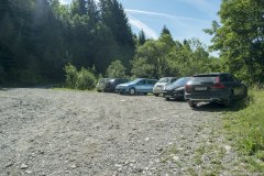 Départ au parking de St-Théodule (1er août 2019)