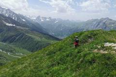 Vue sur le Mont Joli et l'aiguille Croche à droite (4 juin 2022)