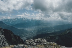 Vue sur le Massif du Mont-Blanc depuis la Pointe des Arbennes (21 juillet 2019)