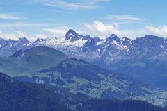 Vue sur les Aravis (26 juin 2021)